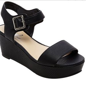 Revel | Snakeskin Leather Platform Wedge Sandals